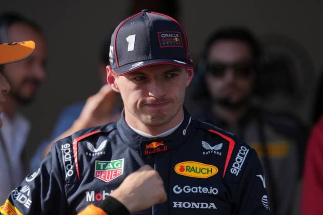 Formula 1 Grand Prix Emilia Romagna 2025 17 05 2025, Autodromo Enzo e Dino Ferrari, Imola, Formula 1 Grand Prix Emilia Romagna 2025 ,in the picture pole position for Oscar Piastri AUS , McLaren F1 Team, 2 starting position for Max Verstappen NLD , Oracle Red Bull Racing nordphotoxGmbHx xBratic nph00250