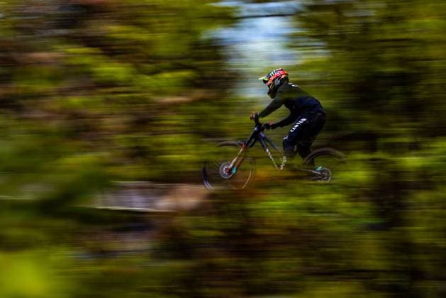 Whoop UCI MTB World Series DHI Worldcup Bielsko BiaÅa SHAW Luca CANYON CLLCTV FACTORY TEAMat Whoop UCI MTB World Series DHI Worldcup Bielsko BiaÅa, 17 05 2025,in Szczyrk,POL Photo Sebastian Sternemann