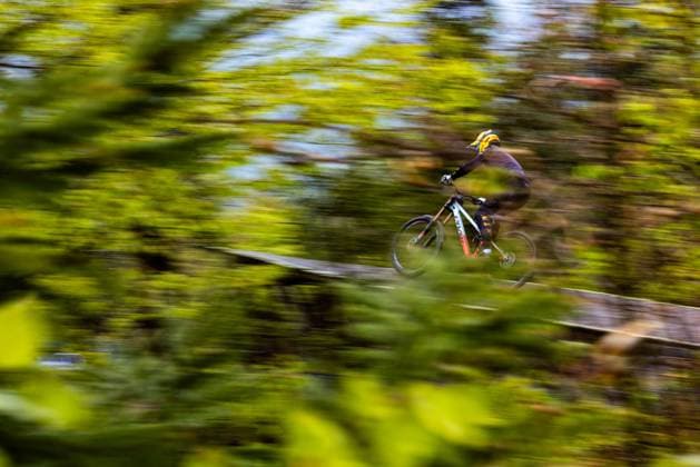 Whoop UCI MTB World Series DHI Worldcup Bielsko BiaÅa Julian Steinerat Whoop UCI MTB World Series DHI Worldcup Bielsko BiaÅa, 17 05 2025,in Szczyrk,POL Photo Sebastian Sternemann