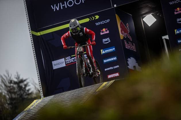 Whoop UCI MTB World Series DHI Worldcup Bielsko BiaÅa SCARSI Gloria MS RACINGat Whoop UCI MTB World Series DHI Worldcup Bielsko BiaÅa, 17 05 2025,in Szczyrk,POL Photo Sebastian Sternemann