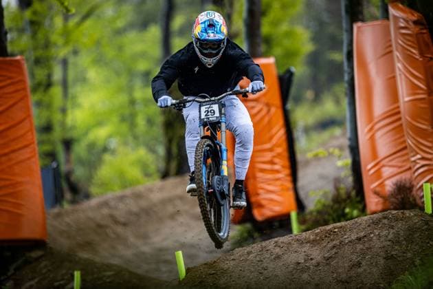 Whoop UCI MTB World Series DHI Worldcup Bielsko BiaÅa BRUNI Loic SPECIALIZED GRAVITYat Whoop UCI MTB World Series DHI Worldcup Bielsko BiaÅa, 17 05 2025,in Szczyrk,POL Photo Sebastian Sternemann