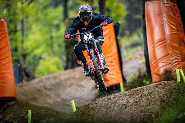 Whoop UCI MTB World Series DHI Worldcup Bielsko BiaÅa BROSNAN Troy CANYON CLLCTV FACTORY TEAMat Whoop UCI MTB World Series DHI Worldcup Bielsko BiaÅa, 17 05 2025,in Szczyrk,POL Photo Sebastian Sternemann