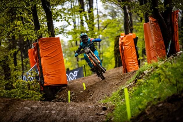 Whoop UCI MTB World Series DHI Worldcup Bielsko BiaÅa WAITE Tyler YETI FOX FACTORY RACE TEAMat Whoop UCI MTB World Series DHI Worldcup Bielsko BiaÅa, 17 05 2025,in Szczyrk,POL Photo Sebastian Sternemann