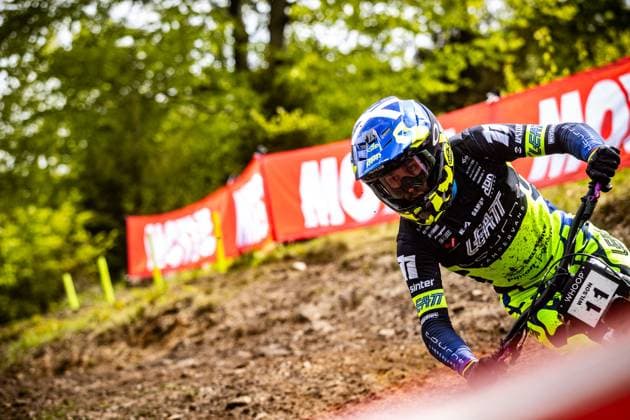 Whoop UCI MTB World Series DHI Worldcup Bielsko BiaÅa WILSON Reece AON RACING TOURNE CAMPERVANSat Whoop UCI MTB World Series DHI Worldcup Bielsko BiaÅa, 17 05 2025,in Szczyrk,POL Photo Sebastian Sternemann