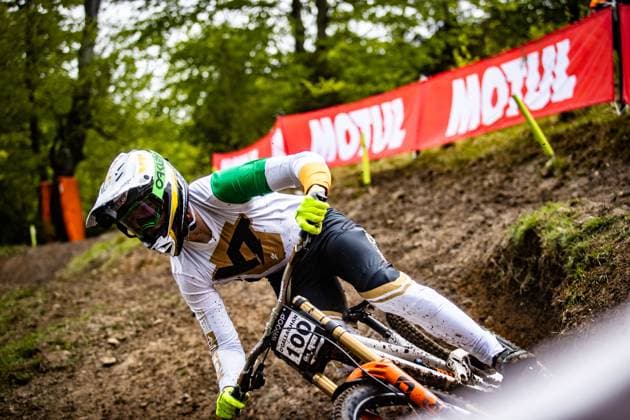 Whoop UCI MTB World Series DHI Worldcup Bielsko BiaÅa O CALLAGHAN Oisin YT MOBat Whoop UCI MTB World Series DHI Worldcup Bielsko BiaÅa, 17 05 2025,in Szczyrk,POL Photo Sebastian Sternemann