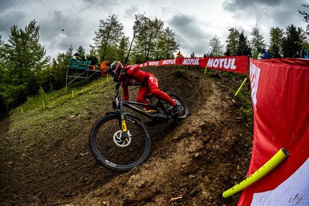 Whoop UCI MTB World Series DHI Worldcup Bielsko BiaÅa WILLIAMS Jordan SPECIALIZED GRAVITYat Whoop UCI MTB World Series DHI Worldcup Bielsko BiaÅa, 17 05 2025,in Szczyrk,POL Photo Sebastian Sternemann