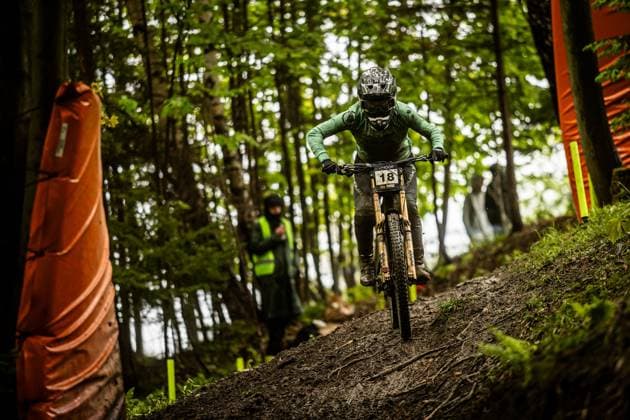 Whoop UCI MTB World Series DHI Worldcup Bielsko BiaÅa PARTON Mikayla at Whoop UCI MTB World Series DHI Worldcup Bielsko BiaÅa, 17 05 2025,in Szczyrk,POL Photo Sebastian Sternemann