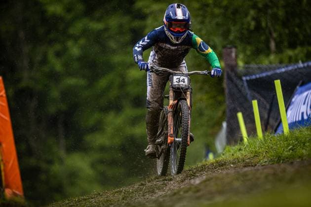 Whoop UCI MTB World Series DHI Worldcup Bielsko BiaÅa VIEIRA Roger at Whoop UCI MTB World Series DHI Worldcup Bielsko BiaÅa, 17 05 2025,in Szczyrk,POL Photo Sebastian Sternemann