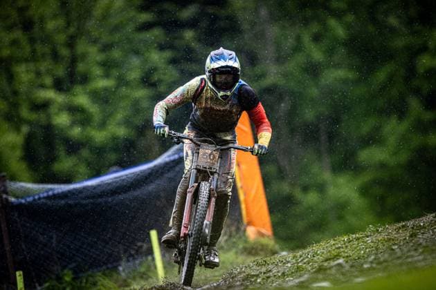 Whoop UCI MTB World Series DHI Worldcup Bielsko BiaÅa KIEFER Henri CANYON CLLCTV FACTORY TEAMat Whoop UCI MTB World Series DHI Worldcup Bielsko BiaÅa, 17 05 2025,in Szczyrk,POL Photo Sebastian Sternemann
