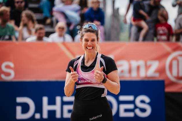 Beach volleyball women Allianz German Beach Tour 2025 Tourstop Düsseldorf 17 05 2025 Sandra Ferger Düsseldorf Robert Lehr Ufer Nordrhein Westfalen Germany
