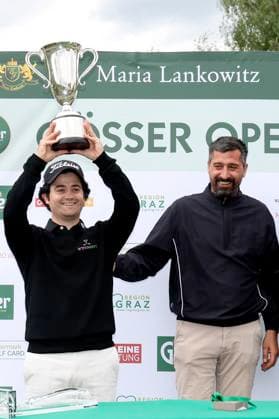 GOLF - Goesser Open 2025 MARIA LANKOWITZ,AUSTRIA,17.MAY.25 - GOLF - Alps Tour, Goesser Open, GC Erzherzog Johann. Image shows Jorge Maicas (ESP) and Oliver Plieschnig (Brau Union).  GEPAxpictures xHansxOberlaender