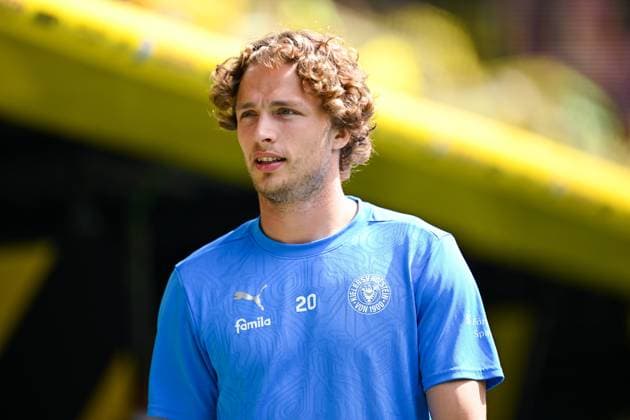 17 05 2025, Football, Bundesliga, 34 Matchday Season 2024 2025, Borussia Dortmund Holstein Kiel, Fiete Arp Holstein Kiel xRHR PHOTO TKx Copyright: RHR-FOTOx RHR-FOTO TK