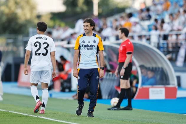 Raul Gonzalez (RM Castilla), MAY 17, 2025 - Football Soccer : Spanish Primera RFEF Group 2 match between Real Madrid Castilla 4-0 CF Fuenlabrada at the Estadio Alfredo Di Stefano in Madrid, Spain. Noxthirdxpartyxsales  (290890122)