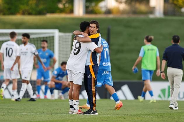 Raul Gonzalez (RM Castilla), MAY 17, 2025 - Football Soccer : Spanish Primera RFEF Group 2 match between Real Madrid Castilla 4-0 CF Fuenlabrada at the Estadio Alfredo Di Stefano in Madrid, Spain. Noxthirdxpartyxsales  (290890208)