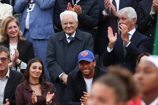 Internazionali BNL d Italia Italia president Sergio Mattarella during the Internazionali BNL d Italia 2025 at Foro Italico, Italy, May 17th, 2025 Imago-Images Emmefoto Copyright: xImago-Images Emmefotox