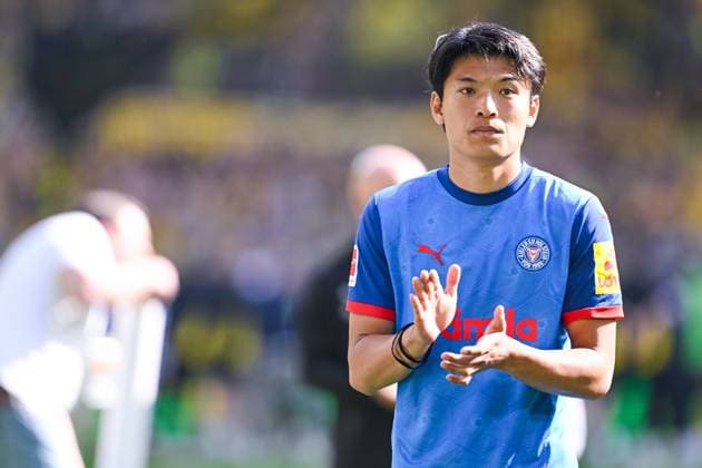 17 05 2025, Football, Bundesliga, 34 Matchday Season 2024 2025, Borussia Dortmund Holstein Kiel, Shuto Machino Holstein Kiel xRHR PHOTO TKx Copyright: RHR-FOTOx RHR-FOTO TK
