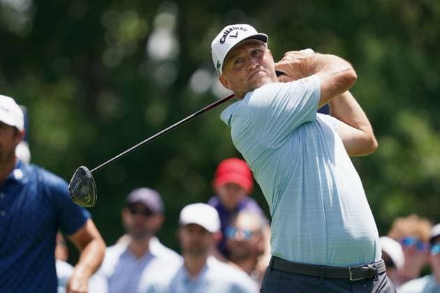 Golf: PGA, Golf Herren Championship Alex Noren of Sweden is pictured during the third round of the PGA Championship golf tournament at Quail Hollow Club in Charlotte, North Carolina, on May 17, 2025.  A14AA0004562744P