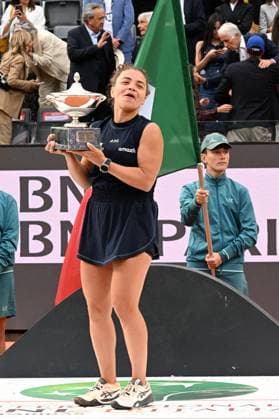 BNL International of Italy Italian Tennis Internationals BNL, women s singles. In the photo: Jasmine Paolini wins the match. Rome, Italy 17 May 2025, Credit:Maria Laura Antonelli Avalon Italy, Rome  Copyright: xMariaxLauraxAntonellix xAvalonx 0819418915st