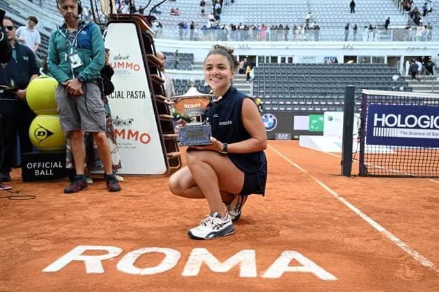 BNL International of Italy Italian Tennis Internationals BNL, women s singles. In the photo: Jasmine Paolini wins the match. Rome, Italy 17 May 2025, Credit:Maria Laura Antonelli Avalon Italy, Rome  Copyright: xMariaxLauraxAntonellix xAvalonx 0819418924st