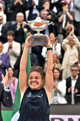 BNL International of Italy Italian Tennis Internationals BNL, women s singles. In the photo: Jasmine Paolini wins the match. Rome, Italy 17 May 2025, Credit:Maria Laura Antonelli Avalon Italy, Rome  Copyright: xMariaxLauraxAntonellix xAvalonx 0819419105st