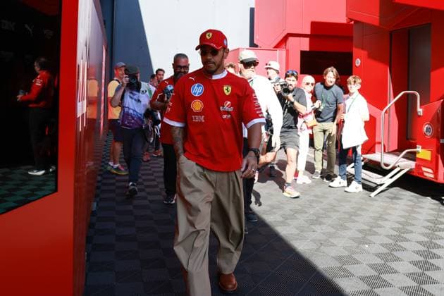 Lewis Hamilton Scuderia Ferrari HP, 44 , Race Day ,ITA, Formula 1 World Championship, Grand Prix Emilia Romagna Imola, Autodromo Enzo e Dino Ferrari, 18 05 2025 Race Day, ITA, Formula 1 World Championship, Grand Prix Emilia Romagna Imola, Autodromo Enzo e Dino Ferrari, 18 05 2025 Imola Copyright: xEibner-Pressefoto AnnikaxGrafx EP_AGF