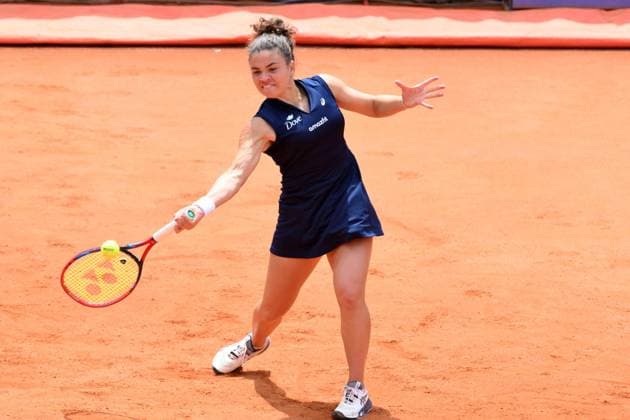 May 18, 2025, Roma, RM: Jasmine Paolini (ITA) during the women s doubles final between Sara Errani (Ita) and Jasmine.Paolini (ITA) versus Veronika Kudermetova and Elise Mertens on centre court during the Internazionali BNL d Italia 2025, Foro Italico in Rome, Italy, 18 May 2025 .ANSA ROBERTO RAMACCIA. Tennis: Italian Open 2025  - ZUMAa110 20250518_zaf_a110_087 Copyright: xRobertoxRamacciax