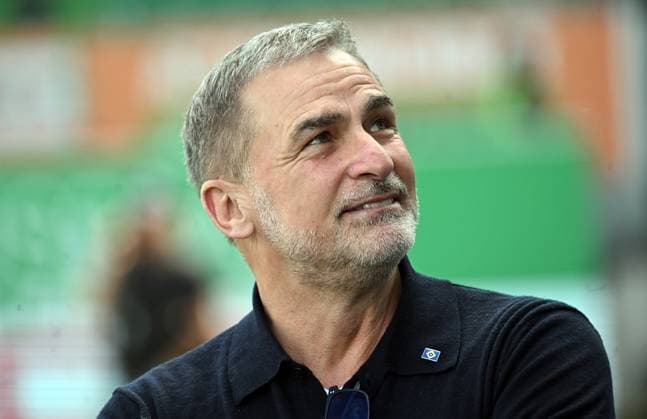 18 05 2025, xjhx, Fussball 2 Bundesliga, Spvgg Greuther Fuerth Hamburger SV v l Vorstand Sport Stefan Kuntz Hamburger SV DFL DFB REGULATIONS PROHIBIT ANY USE OF PHOTOGRAPHS as IMAGE SEQUENCES and or QUASI VIDEO Fuerth
