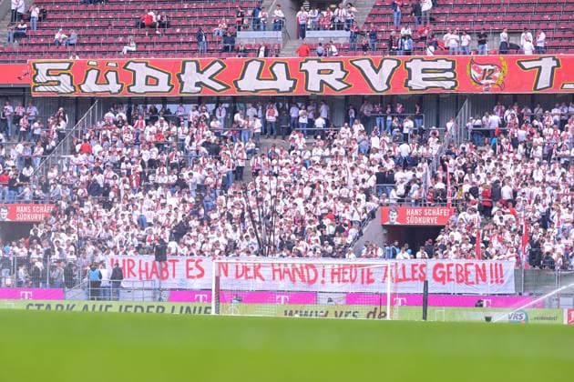18 05 2025, Football, 2 Bundesliga, 34 Matchday Season 2024 2025, 1 FC Köln 1 FC Kaiserslautern, Fan poster 1 FC Köln You have it in your hands Give it your all today xRHR FOTO TKx Copyright: RHR-FOTOx RHR-FOTO TK