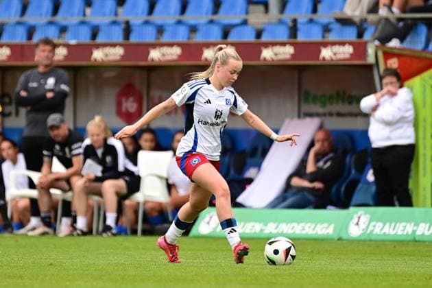Soccer I Women I Season 2024 2025 I 2 Bundesliga I 26 Matchday I SV Meppen Hamburger SV I 18 05 2025 Mia Büchele 17, Hamburger SV Meppen Hänsch Arena Niedersachsen Germany Copyright: xLobeca FelixxSchlikisx
