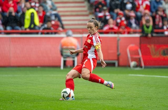 Soccer, Women, Season 2024 2025, 2 Women Bundesliga 26 Matchday , 1 FC Union Berlin FSV Gütersloh, Lisa Heiseler 1 FC Union scores the goal for 2 0, 18 05 2025, Copyright: xMatthiasxKochx
