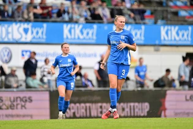 Soccer I Women I Season 2024 2025 I 2 Bundesliga I 26 Matchday I SV Meppen Hamburger SV I 18 05 2025 Nina Rolfes 3, SV Meppen 1912 e V scharfer bereich Meppen Hänsch Arena Niedersachsen Germany Copyright: xLobeca FelixxSchlikisx