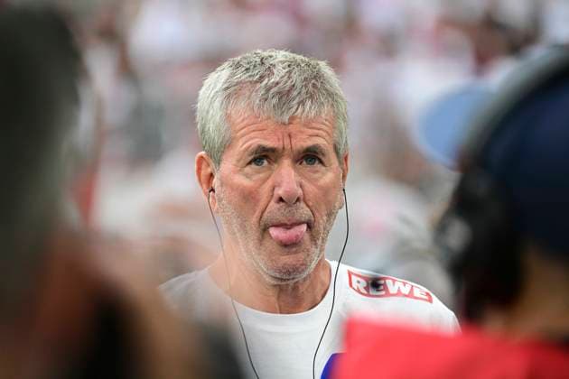 Trainer Head Coach Friedhelm Funkel Koeln , 1 FC Koeln vs 1 FC Kaiserslautern, 2 Bundesliga, 34 Spieltag, 18 05 2025 DFB regulations prohibit any use of photographs as image sequences and or quasi video Koeln Nordrhein Westfalen Germany Copyright: xkolbert-press MarcxNiemeyerx