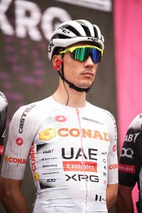 Ayuso Pesquera Juan of Uae Team Emirates Xrg at the stage 9 of the Giro d™Italia from Gubbio to Siena, Italy - Sunday, May 18, 2025. - cycling.  Copyright: xMarcoxAlpozzi LaPressex