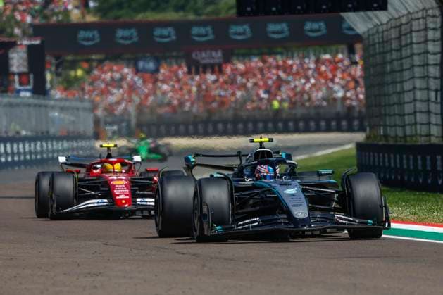 12 Andrea Kimi Antonelli ITA, Mercedes AMG Petronas F1 Team , F1 Grand Prix of Emilia Romagna at Autodromo Internazionale Enzo e Dino Ferrari on May 18, 2025 in Imola, Italy Photo by HOCH ZWEI Imola Italy
