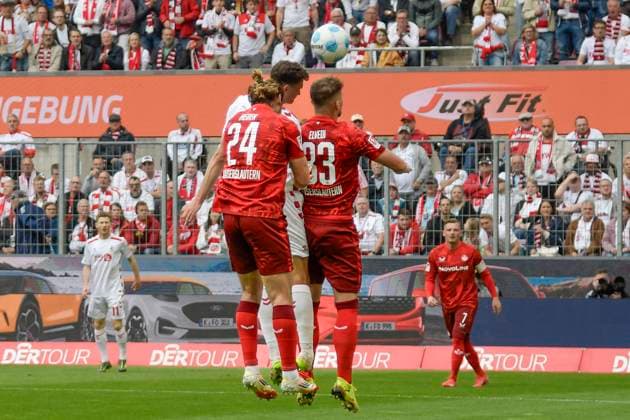 Eric Martel Koeln 6 scores the goal for 1 0 18 05 2025 Soccer 1 FC Koeln vs 1 FC Kaiserslautern, Rheinenergiestadion, Koeln, DFB DFL REGULATIONS PROHIBIT ANY USE OF PHOTOGRAPHS AS IMAGE SEQUENCES AND OR QUASI VIDEO Copyright: xpepphotox xHorstxMauelshagenx pep00321, pep_20250508_hm_32235