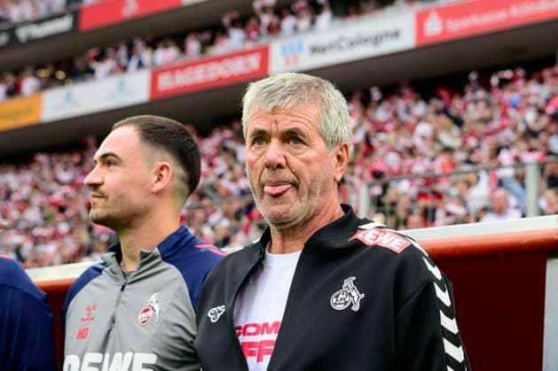 Trainer Head Coach Friedhelm Funkel Koeln , 1 FC Koeln vs 1 FC Kaiserslautern, 2 Bundesliga, 34 Spieltag, 18 05 2025 DFB regulations prohibit any use of photographs as image sequences and or quasi video Koeln Nordrhein Westfalen Germany Copyright: xkolbert-press MarcxNiemeyerx