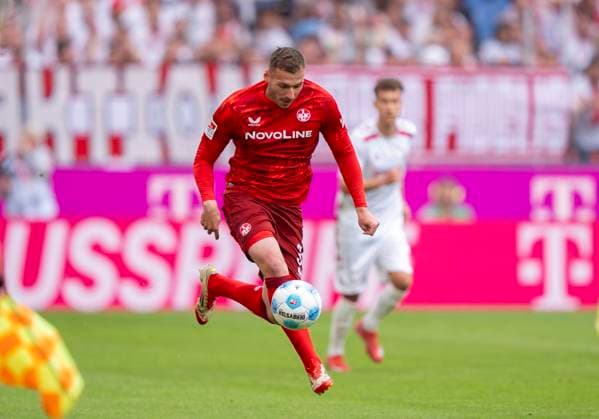 Luca Sirch 1 FC Kaiserslautern, 31 18 05 2025, 1 FC Köln 1 FC Kaiserslautern Fussball, 2 Bundesliga, RheinEnergieStadion Köln DFL regulations prohibit any use of photographs as image sequences and or quasi video Copyright: HMBxMedia xMarcoxBader