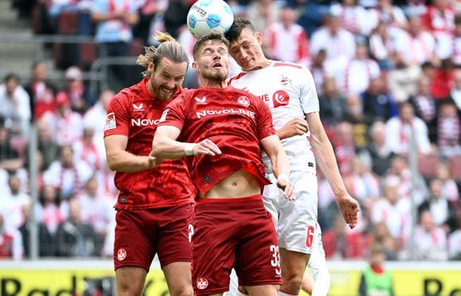 Football, Bundesliga, Germany, Men, Season 2024 2025, Matchday 34, Rhein Energie Stadion Köln, 1 FC Köln FC Kaiserslautern Eric Martel KOE scores the goal to make it 1 0