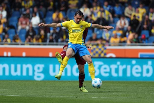 Braunschweig vs Nuremberg, 2 BL Braunschweig, 18 05 2025, FOOTBALL Eintracht Braunschweig vs 1 FC Nuremberg, 2 BL, Season 2024 25 Rayan Philippe Eintracht Braunschweig Braunschweig
