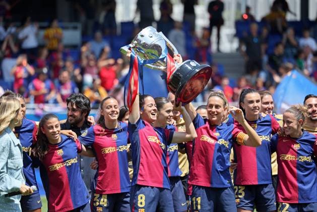 Football, Women, FC Barcelona celebrates championship