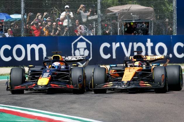 IMOLA - Max Verstappen (Red Bull Racing) during the start of the Emilia-Romagna Grand Prix at the Autodromo Internazionale Enzo e Dino Ferrari. ANP SEM VAN DER WAL xVIxANPxSportx xxANPxIVx 527910711 originalFilename: 527910711.jpg