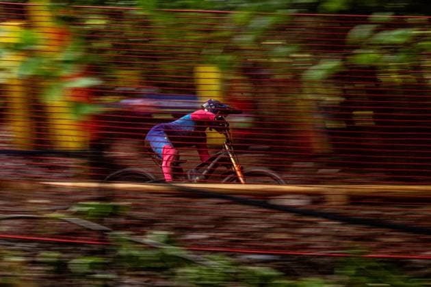 Whoop UCI MTB World Series DHI Worldcup Bielsko BiaÅa GALE Phoebe ORBEA FMD RACINGat Whoop UCI MTB World Series DHI Worldcup Bielsko BiaÅa, 18 05 2025,in , photo Sebastian Sternemann