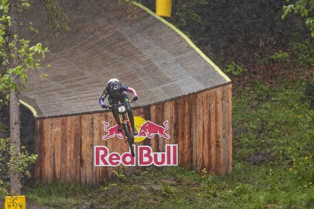 Whoop UCI MTB World Series DHI Worldcup Bielsko BiaÅa NEWKIRK Anna FRAMEWORKS RACING 5DEVat Whoop UCI MTB World Series DHI Worldcup Bielsko BiaÅa, 18 05 2025,in , photo Sebastian Sternemann