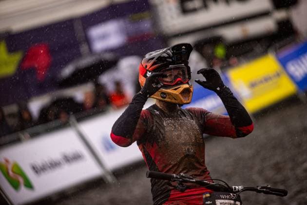 Whoop UCI MTB World Series DHI Worldcup Bielsko BiaÅa HOFFMANN Nina SANTA CRUZ SYNDICATEat Whoop UCI MTB World Series DHI Worldcup Bielsko BiaÅa, 18 05 2025,in , photo Sebastian Sternemann