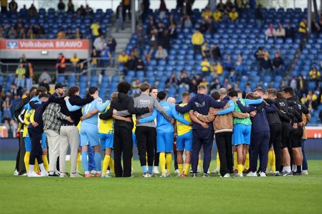 Braunschweig vs Nuremberg, 2 BL Braunschweig, 18 05 2025, FOOTBALL Eintracht Braunschweig vs 1 FC Nuremberg, 2 BL, season 2024 25 After the match in the Braunschweig district