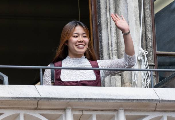 Momoko Tanikawa FC Bayern Muenchen women, 18 Reception and championship ceremony FC Bayern Muenchen men and women, football, Bundesliga, 2024 2025 season, 18 05 2025 Reception and championship ceremony FC Bayern Muenchen men and women, football, Bundesliga, 2024 2025 season, 18 05 2025 Muenchen Copyright: xEibner-Pressefoto HeikexFeinerx EP_HFR