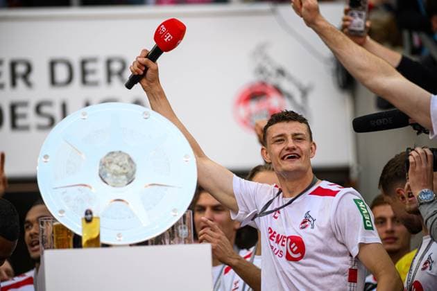 COLOGNE, GERMANY - 18 MAY, 2025: Eric Martel - The final match of 2.Bundesliga 1.FC Koeln vs 1. FC Kaiserslautern at Rhein Energie Stadion.  Copyright: xVITALIIxKLIUIEVx