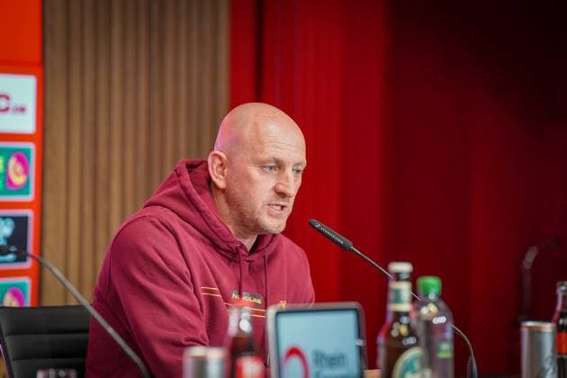 18 05 2025 Germany 2 Soccer Bundesliga 2024 2025, Matchday 34 1 FC Köln vs 1 FC Kaiserslautern Rhein Energie Stadion Köln Torsten Lieberknecht Coach, 1 FC Kaiserslautern Copyright: xJOERANxSTEINSIEKx