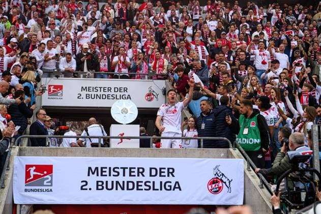 COLOGNE, GERMANY - 18 MAY, 2025: Dominique Heintz - The final match of 2.Bundesliga 1.FC Koeln vs 1. FC Kaiserslautern at Rhein Energie Stadion.  Copyright: xVITALIIxKLIUIEVx