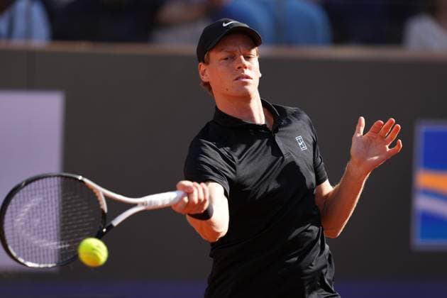 Jannik Sinner (ITA) during the men™s final against Carlos Alcaraz (ESP) of the ATP, Tennis Herren Master 1000 Internazionali BNL d™Italia tournament at Foro Italico on May 18, 2025 (Alfredo Falcone LaPresse)  Copyright: xAlfredoxFalcone LaPressex